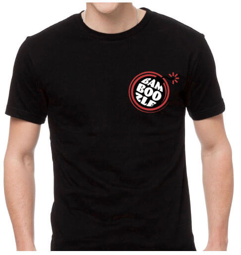 Bamboozle Black Tshirt with Bomb Logo